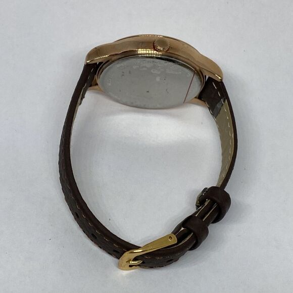 Fossil Laney BQ3392 Women's Brown Leather Analog Gold Dial Quartz Watch XR473 - Picture 11 of 12